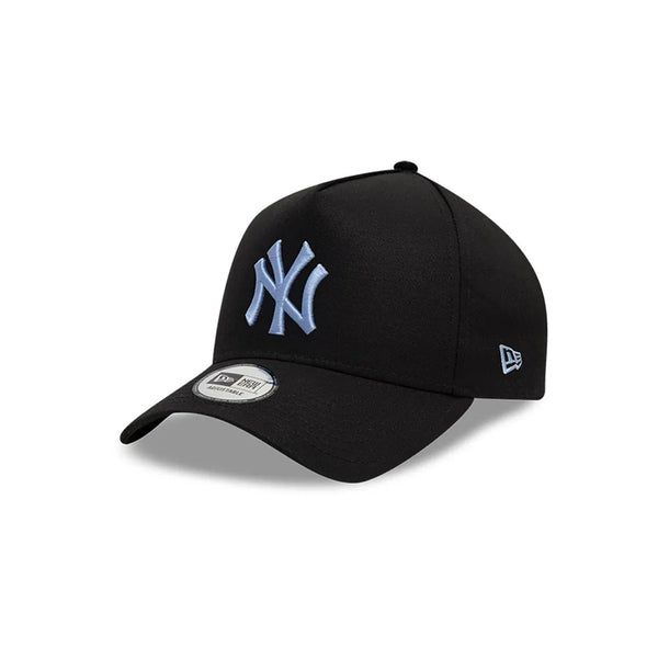 GORRA NEW ERA NEW YORK YANKEES 9FORTY NEGRA LOGO AZUL CIELO