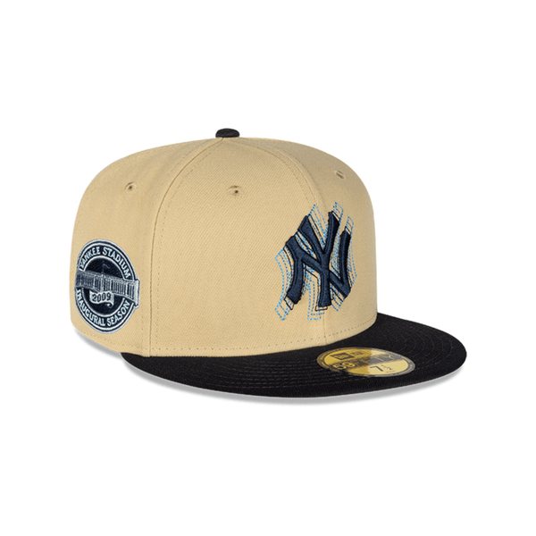 GORRA NEW ERA NEW YORK YANKEES 7 1/4 59 FIFTY DORADA LOGO NEGRO-AZUL