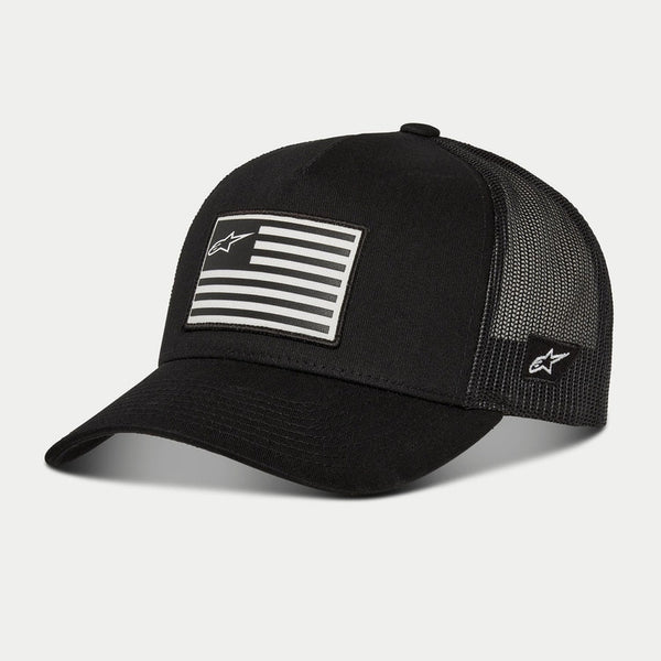 GORRA ALPINESTARS FLAG BLACK TRUCKER