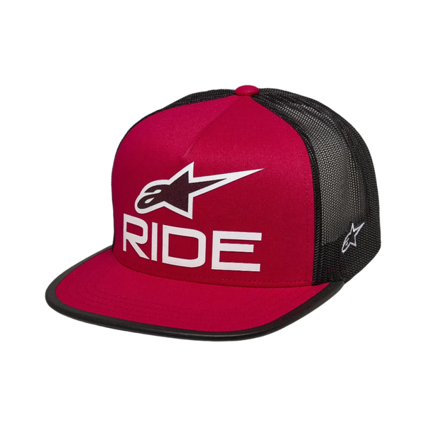 GORRA ALPINESTARS RIDE 4.0 PLANA TRUCKER RED/BLACK/WHITE U