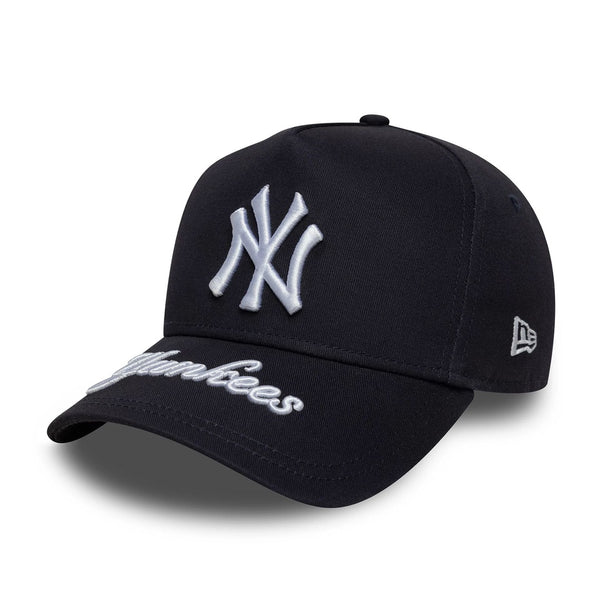 GORRA NEW ERA NEW YORK YANKEES 9 FORTY NEGRA LOGO BLANCO VISERA BORDADA