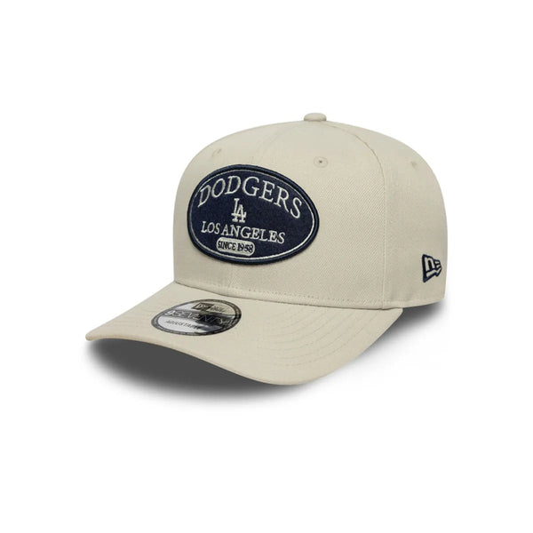 GORRA NEW ERA LOS ANGELES DODGERS 9FORTY BEIGE LOGO NEGRO