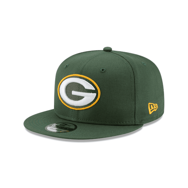 GORRA NEW ERA GREEN BAY PACKERS 9 FIFTY VERDE MILITAR LOGO BLANCO-AMARILLO