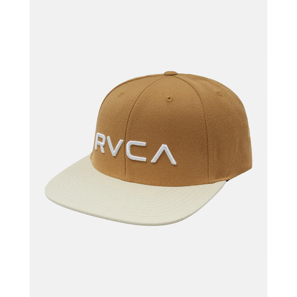 GORRA RVCA PLANA BEIGE/MOSTAZA