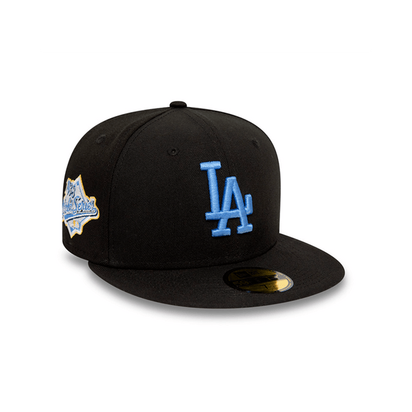 GORRA NEW ERA LOS ANGELES DODGERS 59FIFTY NEGRO LOGO AZUL