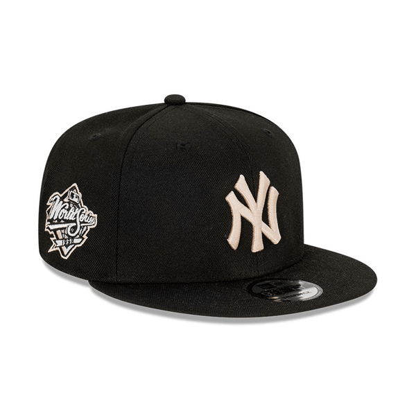 GORRA NEW ERA NEW YORK YANKEES 9FIFTY NEGRA LOGO BEIGE