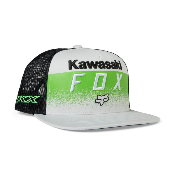 GORRA FOX KAWASAKI TRUCKER GRIS PLANA