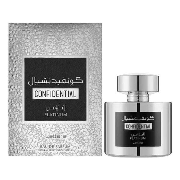 PERFUME CONFIDENTIAL PLATINUM EDP 100ML BY LATTAFA