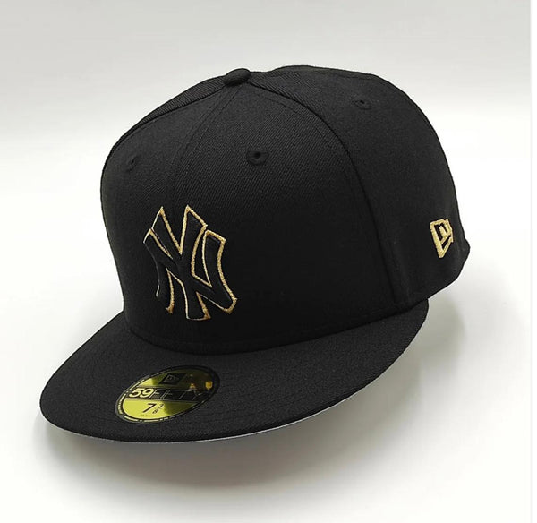 GORRA NEW ERA NY YANKEES 59FIFTY NEGRA/DORADO