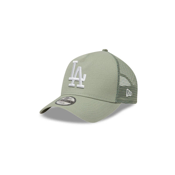GORRA NEW ERA LOS ANGELES DODGERS YOUTH VERDE CLARO LOGO BLANCO TIPO TRUCKER