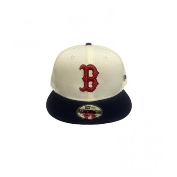 GORRA NEW ERA BOSTON RED SOX 9 FIFTY BLANCA AZUL LOGO ROJO