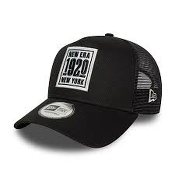 GORRA NEW ERA 9FORTY A FRAME TRUCER NEGRA LOGO BLANCO