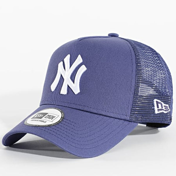 GORRA NEW ERA NEW YORK YANKEES 9FORTY AZUL LOGO BLANCO TIPO TRUCKER