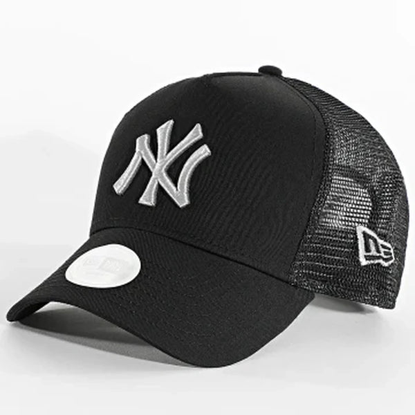 GORRA NEW ERA NEW YORK YANKEES 9 FORTY NEGRA LOGO GRIS TIPO TRUCKER