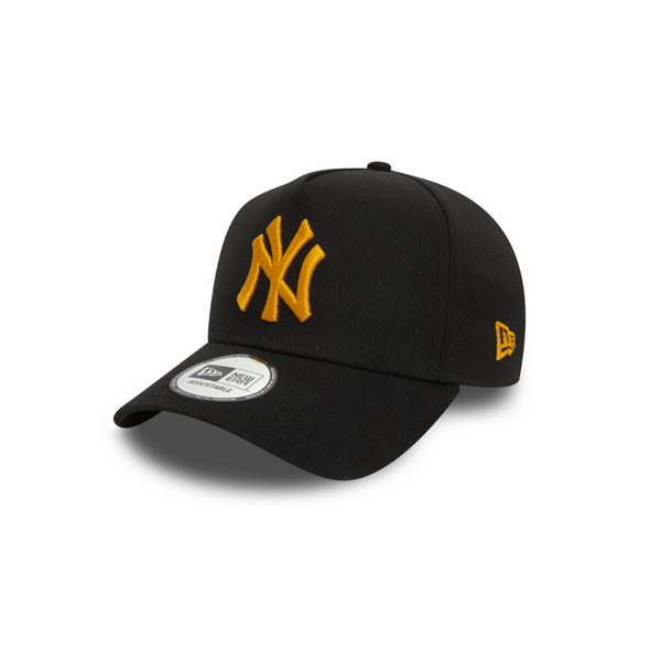 GORRA NEW ERA 9FORTY A FRAME NEW YORK YANKEES NEGRA LOGO AMARILLO